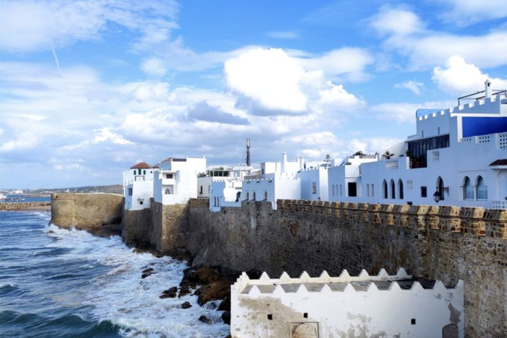 Asilah white walls Atlantic coast Morocco photography